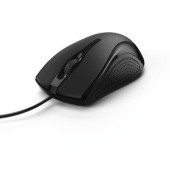 PC-Maus MC-200 182602, 3 Tasten, mit Kabel, USB-Kabel, optisch, schwarz