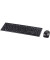 Tastatur-Maus-Set Cortino 182664, kabellos (USB-Funk), klein, flach, Sondertasten, schwarz