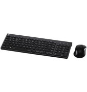 Tastatur-Maus-Set Trento 182666, kabellos (USB-Funk), leise, schwarz