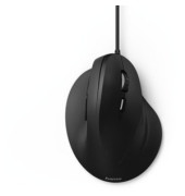 Vertikalmaus EMC-500 182698, 6 Tasten, mit Kabel, USB-Kabel, Rechtshänder, ergonomisch, optisch, schwarz