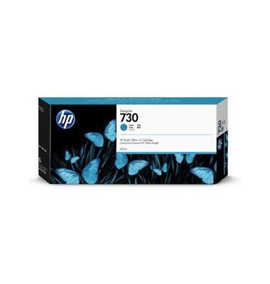 Druckerpatrone Nr. 730 P2V68A (730), cyan, ca. 7000 Seiten
