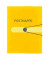 Postmappe Postmappe 11394343, A4 gelb Polypropylen (PP), mit 3 Einschlagklappen