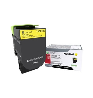 Toner, 71B0040, original, gelb, 2.300 Seiten