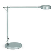 LED-Schreibtischlampe MAULgrace colour vario, silber, mit Standfuß, dimmbar