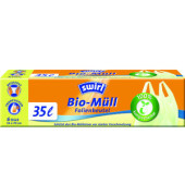 Müllbeutel 206940 Bio, hellgrün, 35 Liter, mit Griff, stark