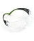 Schutzbrille SecureFit™, seitl. geschl., mit Bügeln, schwarz/grün
