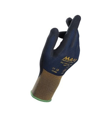 Handschuh Ultrane 500, Nitril, Größe: 9, schwarz