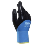 Arbeitshandschuhe TempIce 700, Nitril, schwarz/blau, Größe 9 / L