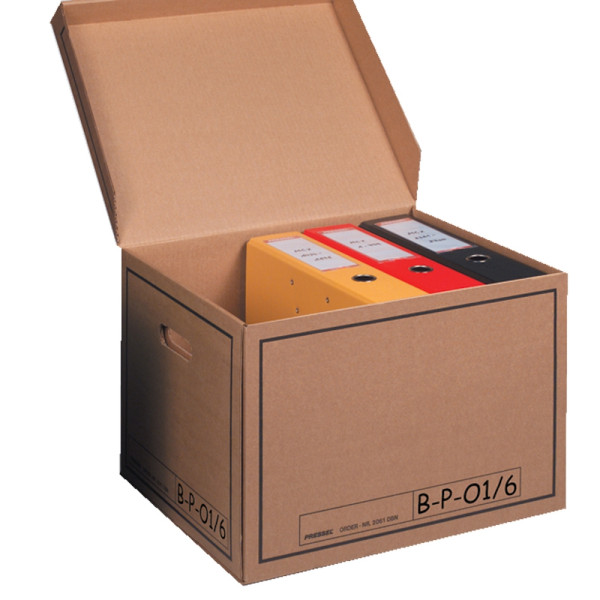 9008522010416 - Archivcontainer Deckelbox 2061 A4 naturbraun innen 33x39x29cm (TxBxH) Wellpappe 9008522010416 10 Stück