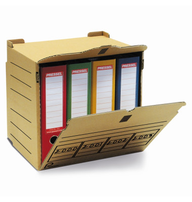 Archivcontainer Sammelbehälter S10 XL 210300, braun, Wellpappe