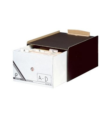 Schubladenbox 360 dunkelbraun/weiß 1 Schublade geschlossen