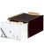 Schubladenbox 360 dunkelbraun/weiß 1 Schublade geschlossen