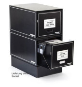 Schubladenbox 829942 schwarz/schwarz 1 Schublade geschlossen