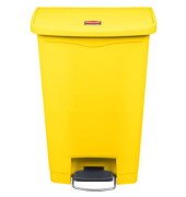 Tretabfalleimer SLIM JIM STEP-ON, 90 Liter, KunststoffTragegriff Deckel Einsatz Griffrand