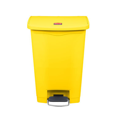 Tretabfalleimer SLIM JIM STEP-ON, 90 Liter, KunststoffTragegriff Deckel Einsatz Griffrand