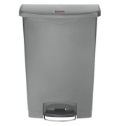 Tretabfalleimer SLIM JIM STEP-ON, 90 Liter, KunststoffTragegriff Deckel Einsatz Griffrand