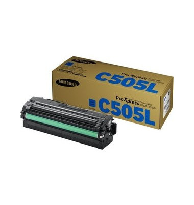 Toner, CLT-C505L, original, cyan, 3.500 Seiten