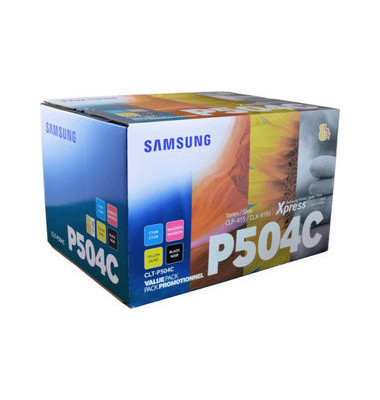Toner CLT-P504C SU400A (CLT-P504C), schwarz/cyan/magenta/gelb, ca. 1x 2500 / 3x 1800 Seiten