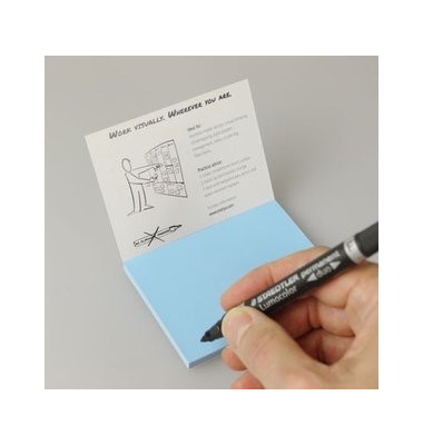Folien-Haftnotizen PP Gr. S blau 10x7cm 95 Blatt Folien-Haftnotizen PP Gr. S blau 10x7cm 95 Blatt