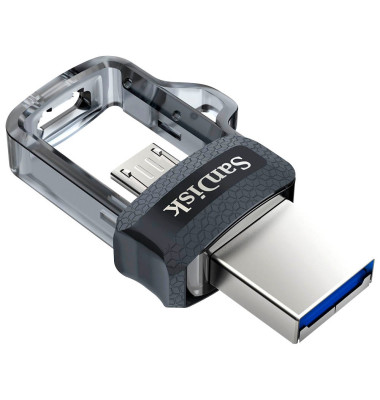 USB-Stick Ultra Dual Drive M3.0 SDDD3-256G-G46, schwarz/silber, 256 GB