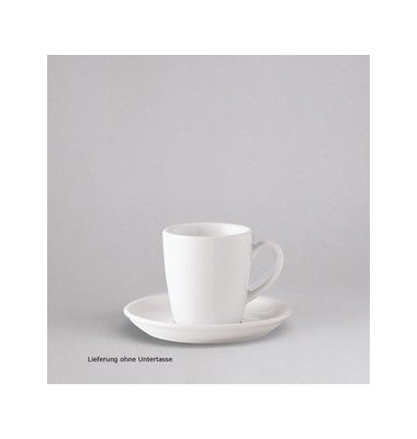 Porzellan TASSE Kaffeetasse Espressotasse 90 ml Weiß
