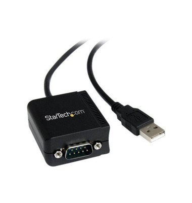 Verbindungskabel, USB A/RS232-ST/ST, L: 1,8 m, schwarz