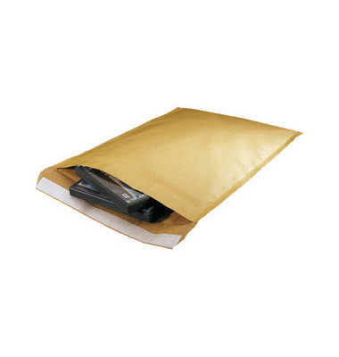 Papierpolstertaschen Typ J, 1519, innen 295x445mm, haftklebend, braun