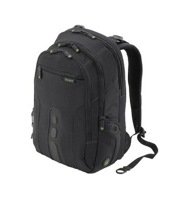 Laptoprucksack EcoSpruce, PET(RC), D: 39,62 cm, schwarz