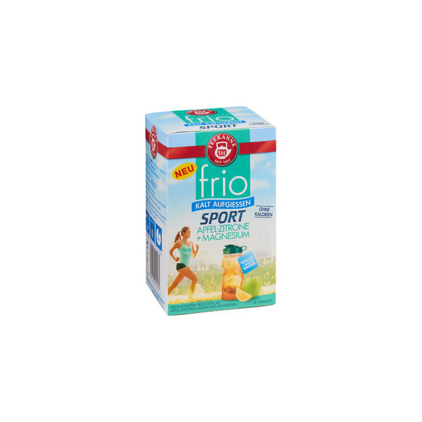 4009300015062 - Früchtetee frio APFEL-ZITRONE + MAGNESIUM Beutel aromaversiegelt 4009300015062 18 Stück 4009300015062 - Früchtetee frio APFEL-ZITRONE + MAGNESIUM Beutel aromaversiegelt 4009300015062 18 Stück