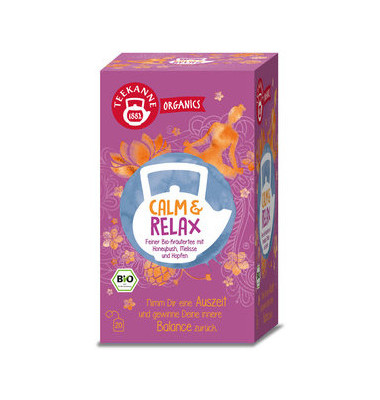 Kräutertee ORGANICS, CALM & RELAX, Beutel kuvertiert Kräutertee ORGANICS, CALM & RELAX, Beutel kuvertiert