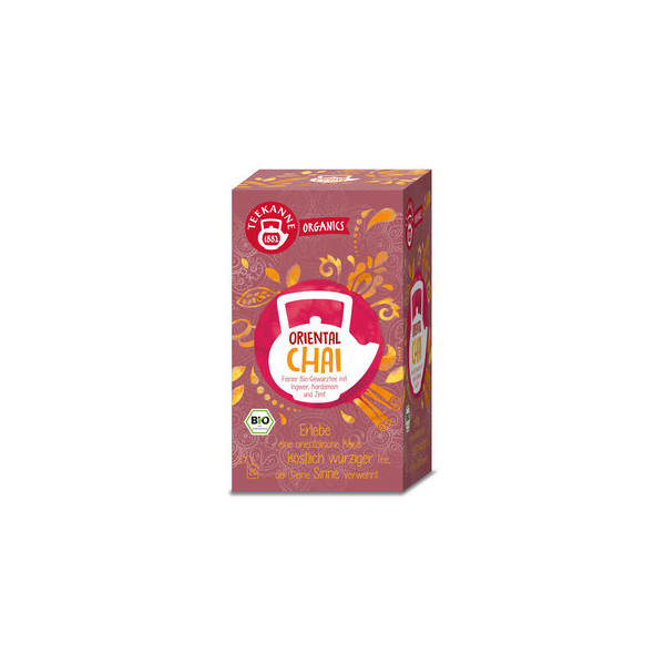 Teekanne Tee ORGANICS. ORIENTAL CHAI 7404, Schwarztee, Beutel 4009300015161 Teekanne 20 Stück