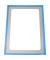 Sichttasche, magn., mit Ausschnitt, PET, A4, farblos/blauer Rahmen