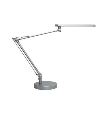 LED-Schreibtischlampe Mambo, silber, mit Standfuß