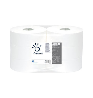 Toilettenpapier Standard Maxi Jumbo 1-lagig 6 Rollen