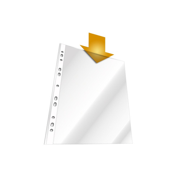 4005546231006 - Prospekthüllen 266219 dokumentenecht mit Lochrandverstärkung A4 glasklar glatt oben offen 0055mm 4005546231006 10 Stück