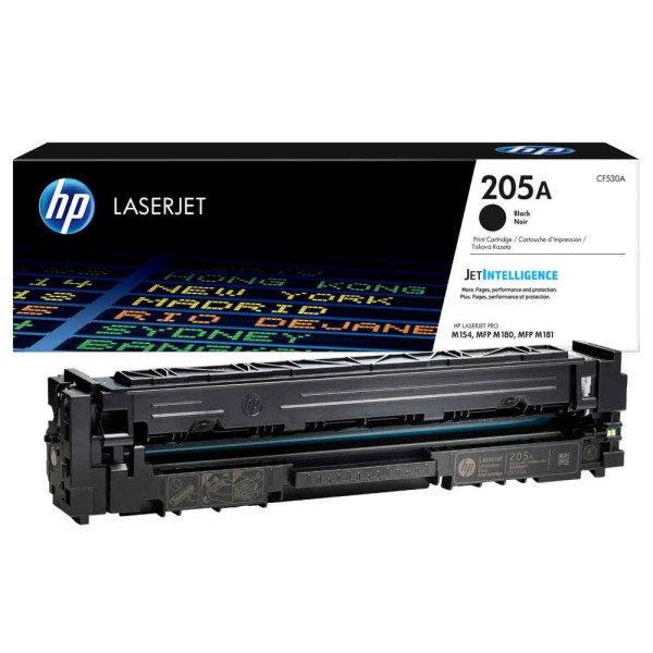 0190781106968 - CF530A 205A Tonerkartusche schwarz 1100 Seiten ISO IEC 19798 für MFP 180 MFP 180