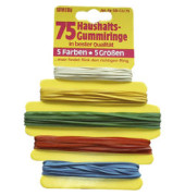 Gummiringe 510010, &Oslash; je 75x 35mm / 40mm / 45mm / 50mm / 60mm, farbig sortiert