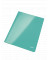 Schnellhefter WOW 3001-00-51, A4, eisblau metallic, Karton, 250g, Vorderdeckel opak
