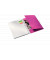 Collegeblock 4644-00-23 WOW, Muster, liniert / liniert Rand beidseitig , A4, 80g, rosa, 80 Blatt