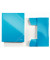 Eckspannmappe WOW 3982-00-36, A4 blau metallic Karton / PP Folie 300g, f&uuml;r ca. 250 Blatt  (80 g/m&sup2;), mit 3 Einschlagklappen
