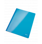 Schnellhefter WOW 3001-00-36, A4, blau metallic, Karton, 250g, Vorderdeckel opak