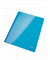 Schnellhefter WOW 3001-00-36, A4, blau metallic, Karton, 250g, Vorderdeckel opak