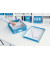 Aufbewahrungsbox Click & Store WOW 6058-00-36, 8 Liter mit Deckel, für A4, außen 370x280x100mm, Karton blau metallic
