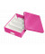 Aufbewahrungsbox Click & Store WOW 6058-00-23, 8 Liter mit Deckel, für A4, außen 370x280x100mm, Karton pink metallic