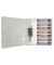 Kunststoffregister WOW 1245-00-00, 1 bis 20, A4, 300µm, farbige Taben, 20-teilig