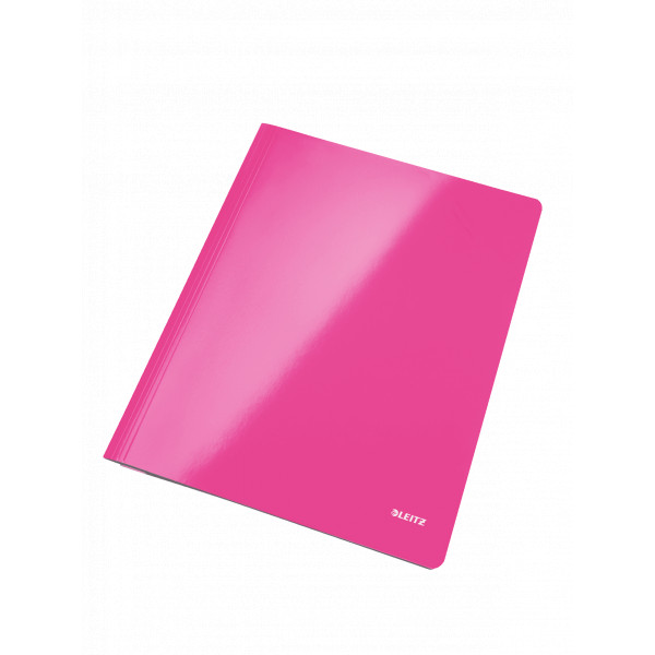 10 Stück Leitz Schnellhefter WOW 3001-00-23, A4, pink  metallic, Karton, 250g, Vorderdeckel opak 4002432395071 Leitz