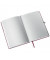 Notizbuch 4485-00-28, Style, rot, A5, liniert, 100g, 80 Blatt / 160 Seiten
