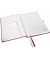 Notizbuch 4486-00-28, Style, rot, A5, kariert, 100g, 80 Blatt / 160 Seiten