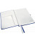 Notizbuch 4486-00-69, blau, A5, kariert, 100g, 80 Blatt / 160 Seiten