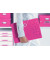 Fächermappe WOW 4589-00-23 A4 mit 6 Fächern 6-teilig blanko Kunststoff pink metallic